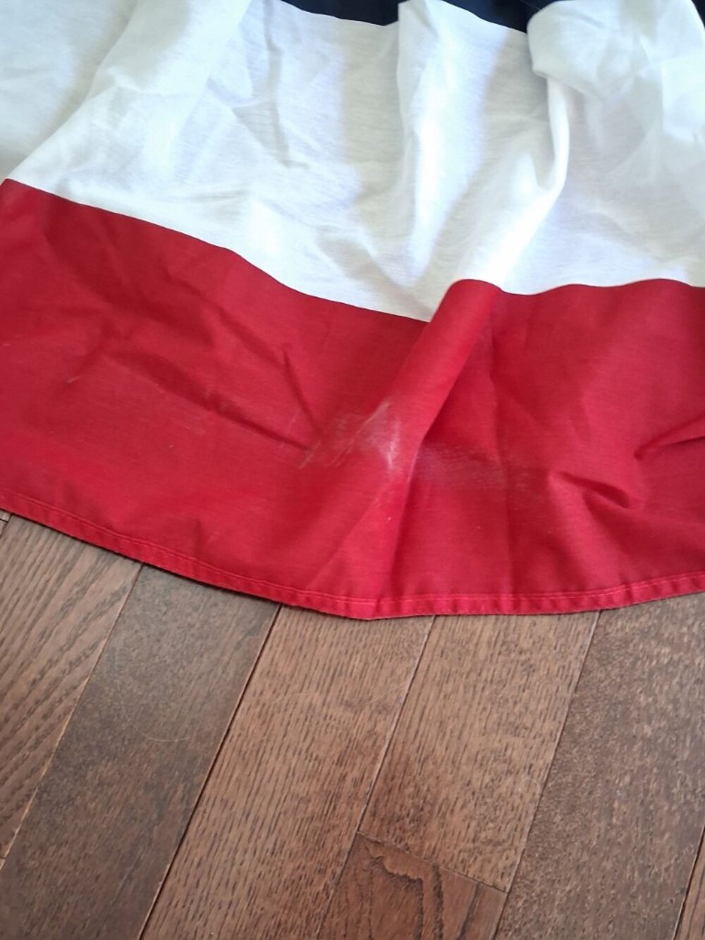 Patriotic 71" L Red White Blue Pleated Banner Bunting Stars USA - Picture 4 of 8